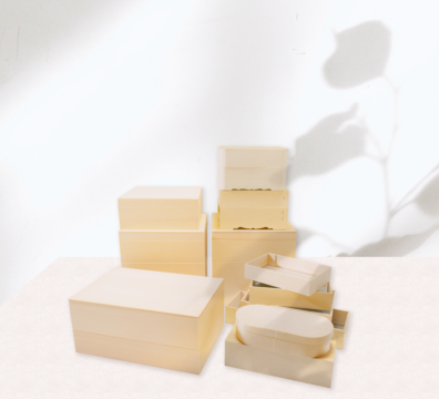 いろんな形・サイズの折箱